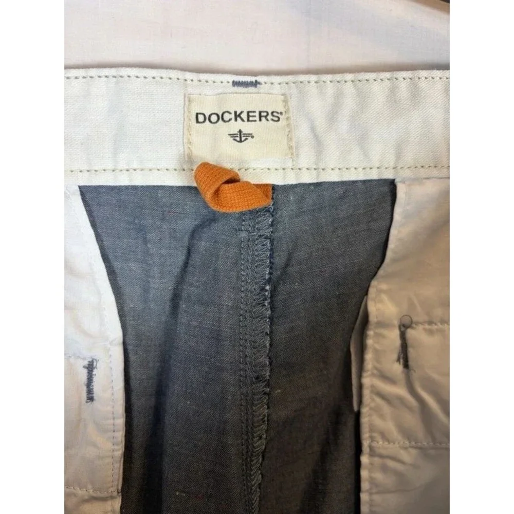 Dockers Perfect Shorts Classic Fit Cotton Twill Blue Gray Men’s 38 NWT